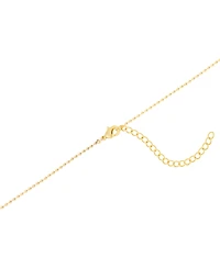Macy's Gold-Plated Howlite Turquoise Oval Beaded Necklace