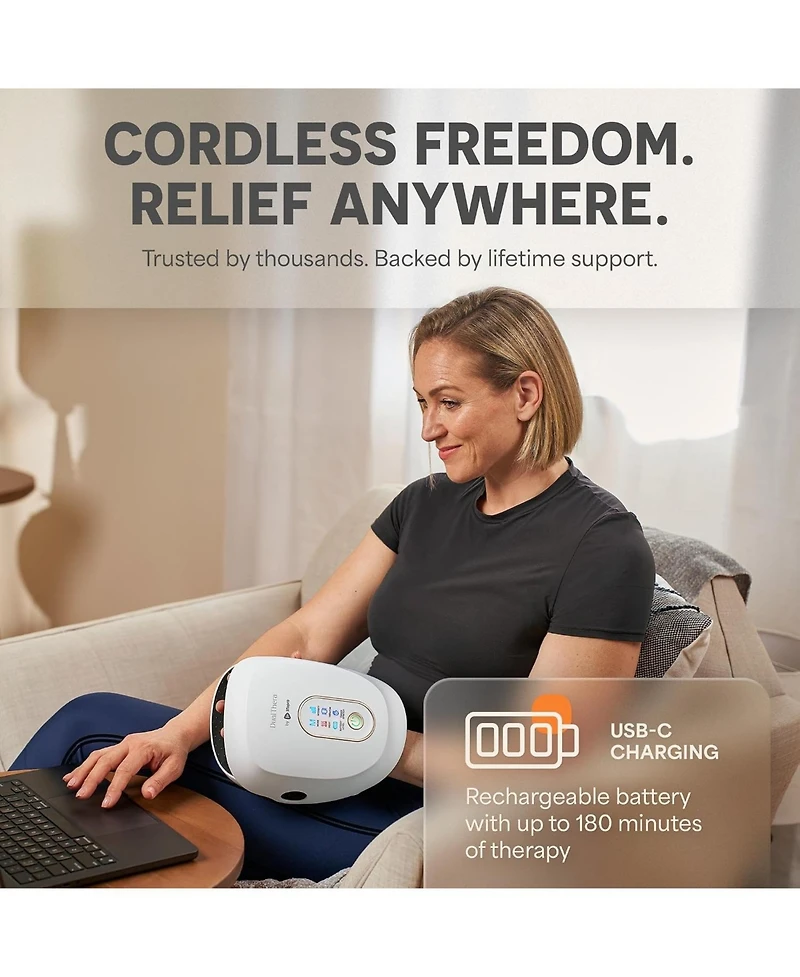 Lifepro DualThera Hand Massager with Heat & Compression