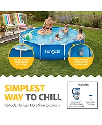 Funsicle 12' x 30" Outdoor Activity Round Frame Above Ground Swimming Pool Set