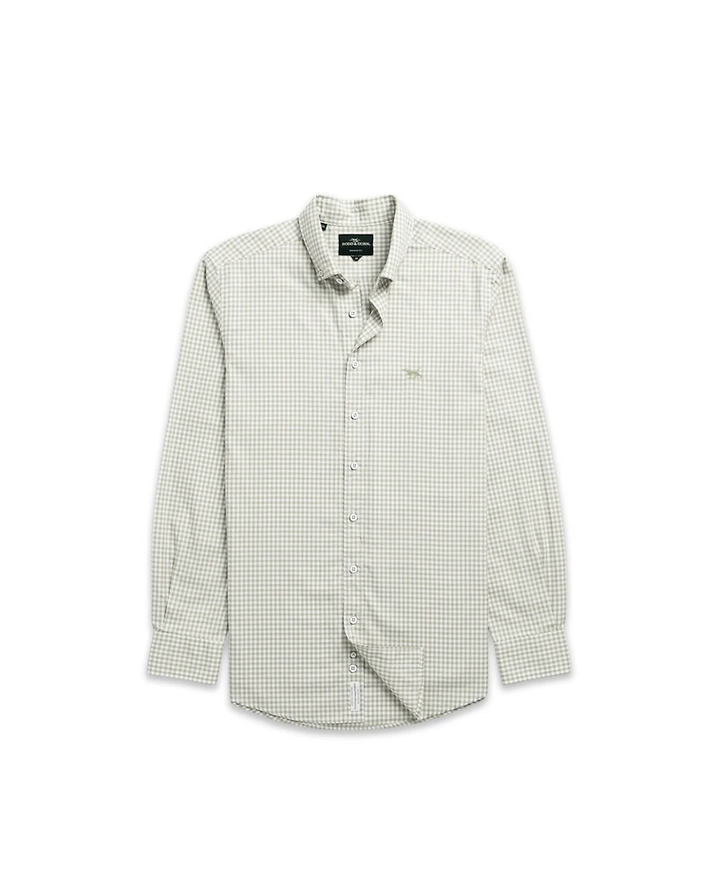 Rodd Gunn Men's Check Oxford Long Sleeve Slim Fit Shirt