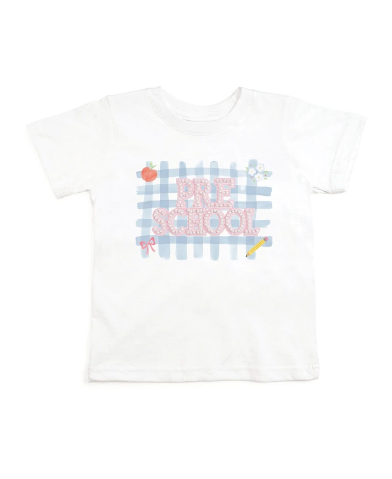 Sweet Wink Toddler Girls Preschool Pearl Patch Short Sleeve T-Shirt