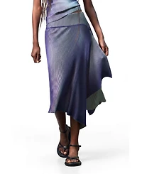 Desigual Women's Long iridescent knit skirt