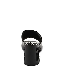Azura Sculptor Women's Slide Sandal with Leather Heel