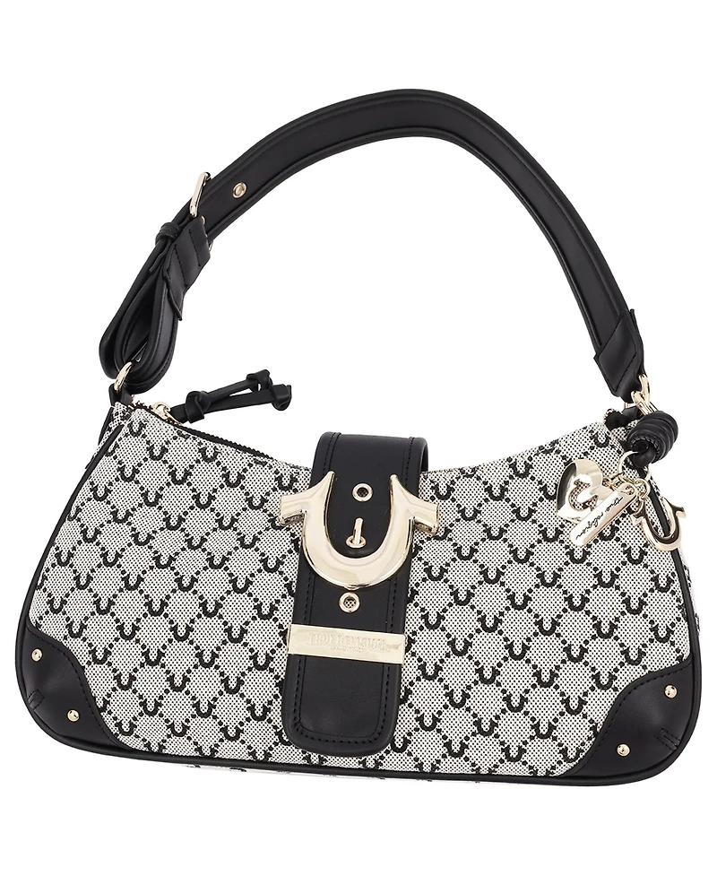 True Religion Multi-Strap Denim Shoulder Bag