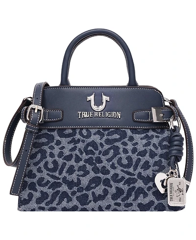 True Religion Multi-Strap Denim Shoulder Bag