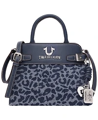True Religion Multi-Strap Denim Shoulder Bag