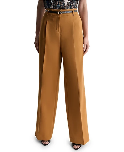 Bcbg Women's High-Rise Wide-Leg Pants