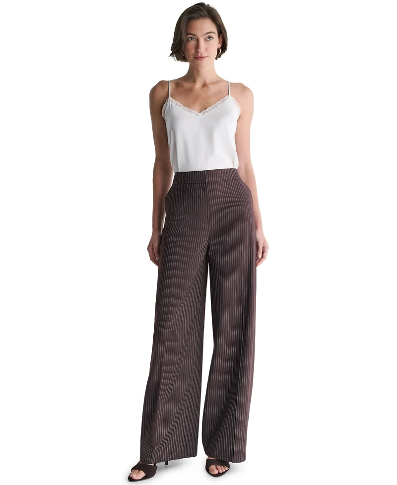 Bcbg Women's High-Rise Wide-Leg Full-Length Pants
