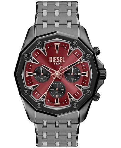 Diesel Men's Stinger Quartz Chronograph Gunmetal Stainless Steel Watch 46mm