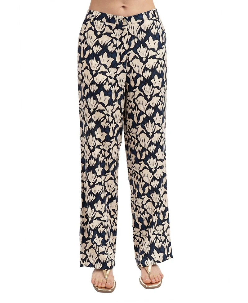 Elle Collection Women's Printed Tailored Pant