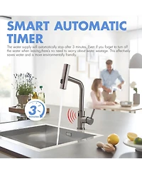 Phying Touchless Kitchen Faucet, Hands Free Automatic Smart Kitchen Faucet, Stainless Steel Touchless Kitchen Faucet