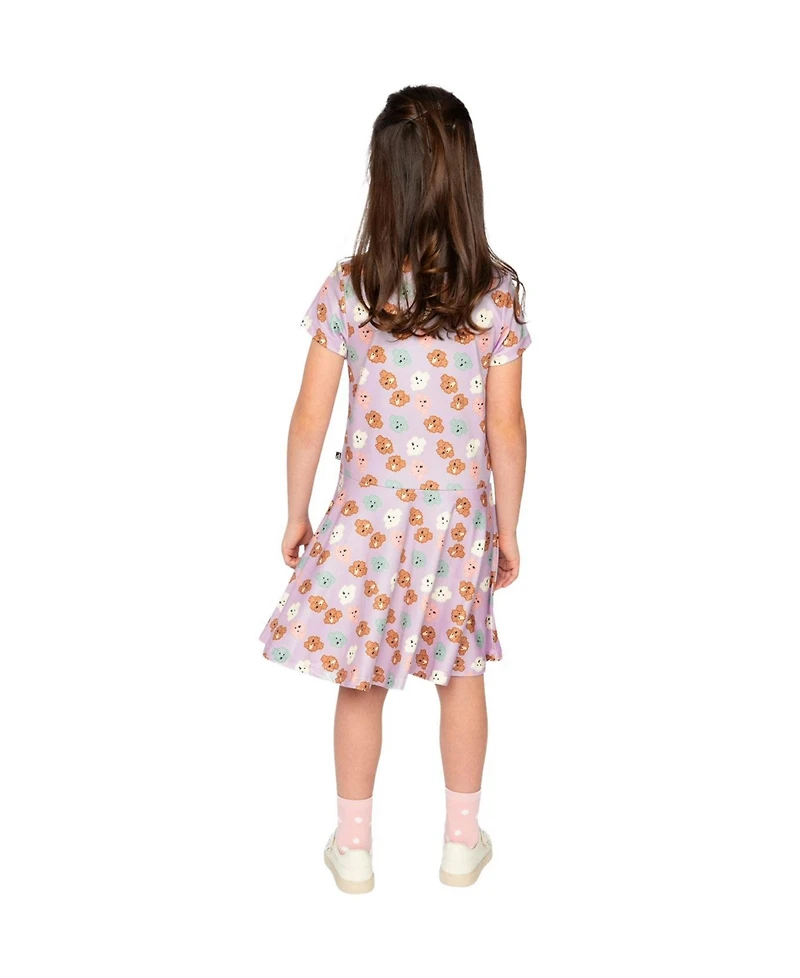 Deux par Deux Toddler (2T-5T) Short Sleeve Jersey Dress