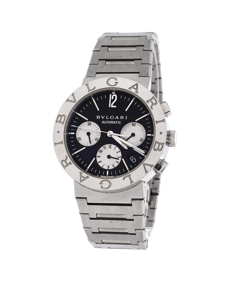 Pre-Owned Bvlgari Chronograph Automatic Watch in Stainless Steel 38mm