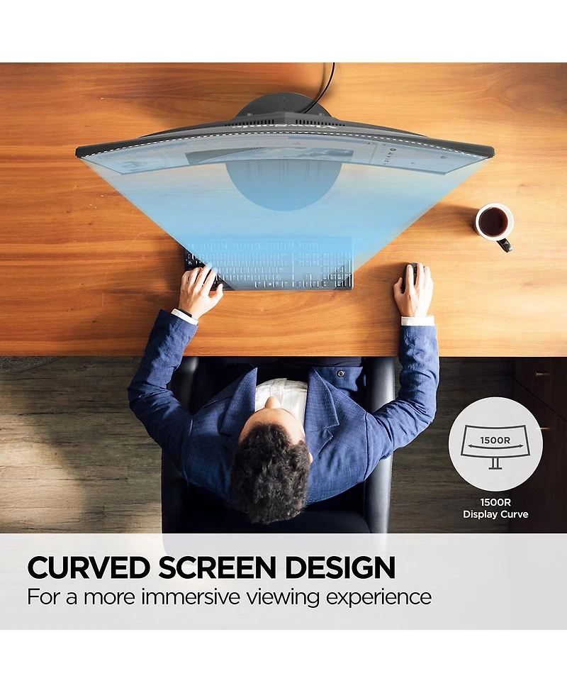 ViewSonic VA2416C 23.6" Curved Mva Full Hd Computer Monitor, 100Hz