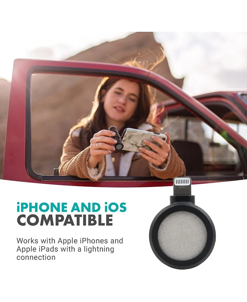 Movo Photo DoubleMic-di Cardioid Dual Condenser Microphone for Apple iPhone/iPad