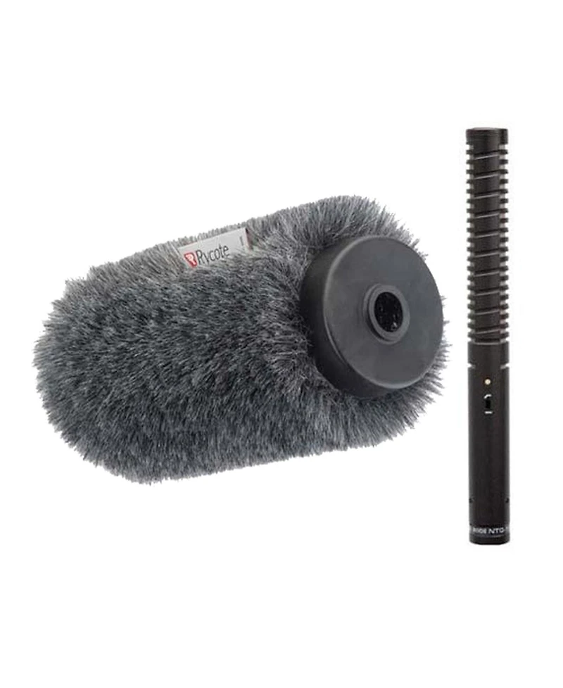 Rode Ntg-1 Supercardioid Directional Condenser Shotgun Microphone with Rycote Long Hair Wind Diffusion