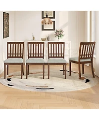 Streamdale Furniture Modern Scandinavian Dining Chairs, Fabric Seat