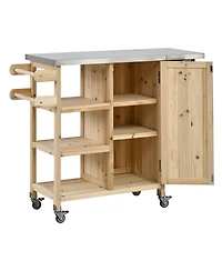 Streamdale Furniture Portable Outdoor Kitchen Island with Storage