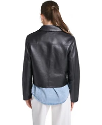 Levi's Women's Laydown Collar Cropped Snap Jacket