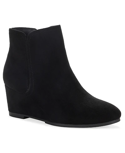 Style & Co Women's Portiaa Round Toe Wedge Dress Booties, Macy's Exclusive