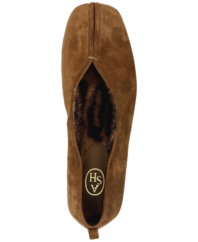 Ash Women's Breeze Fur Slip-On Flats