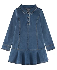 Levi's Girls' 4-6X Long-Sleeve Button Up Dress