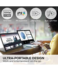 ViewSonic VG1656N 16" Ips Wuxga 60Hz Wireless Portable Usb-c Computer Monitor