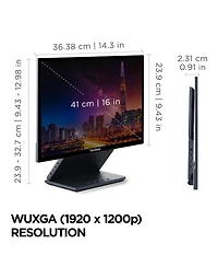 ViewSonic VP1656 16" 16:10 Wuxga Portable Usb-c Ips Led Monitor