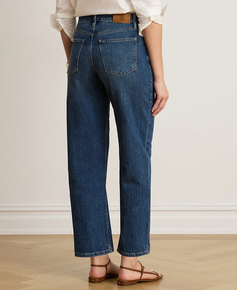 Lauren Ralph Petite High-Rise Straight Jeans