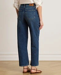Lauren Ralph Petite High-Rise Straight Jeans