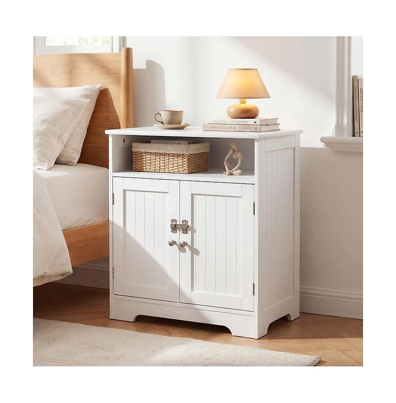 Ruie Hidden Cat Litter Box Enclosure Furniture Washroom with Side Table Top