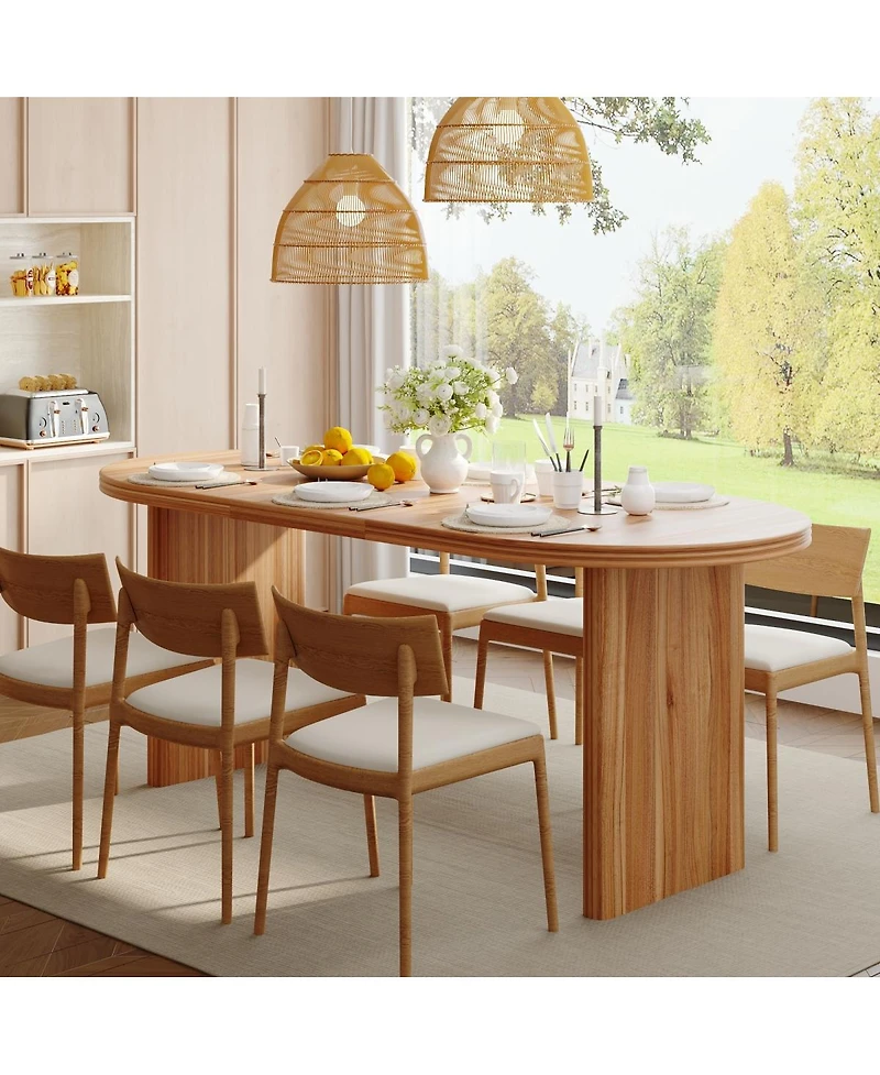 Streamdale Furniture Extendable Walnut Dining Table