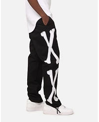 Saint Morta Mens Relaxed Fit Embroidered Graphic Pants