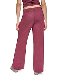 Dkny Women's Regular Fit Wide Leg Pants