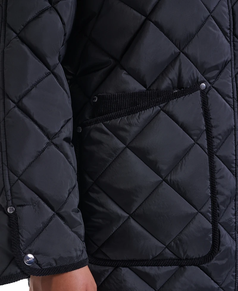 Dkny Plus Corduroy Collar Coat
