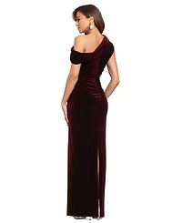 Xscape Women's Velvet Off-the-Shoulder Gown