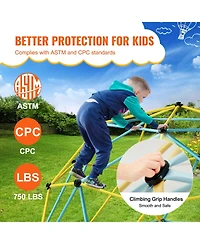 Vevor Climbing Dome 12FT Geometric Dome Climber Jungle Gym for Kids 3-10 Years