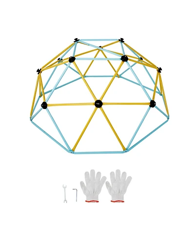Vevor Climbing Dome 6FT Geometric Dome Climber Jungle Gym for Kids 3-9 Years