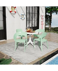 Streamdale Furniture Summer Haze Chair and 36" ModernRound Table Set