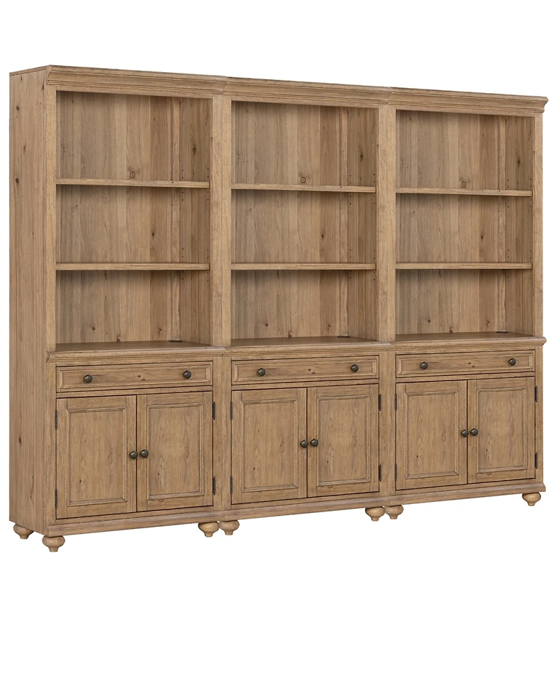 Willowmere 3-Piece Bookcase Set, Macy's Exclusive