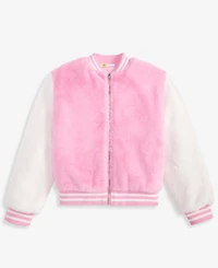 Epic Threads Girls' Xs-xl Faux-Fur Varsity Bomber Jacket, Macy's Exclusive