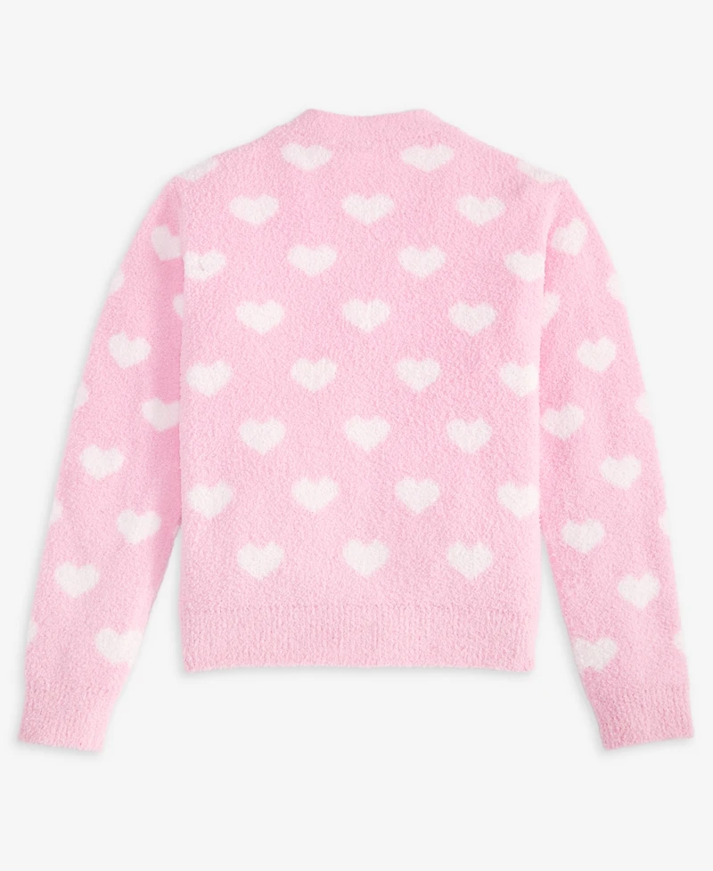 Epic Threads Girls' Xs-xl Mini Hearts V-Neck Cardigan, Macy's Exclusive