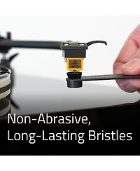 Fluance Anti-Static Carbon Fiber Stylus Cleaning Brush - Gently Removes Dust and Static from the Record Stylus