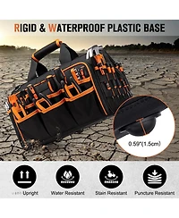 Xdovet Electrician Tool Bag 46-Pocket Heavy Duty Foldable Organizer