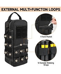 Xdovet Heavy Duty Tool Bag Carabiner Pouch Portable Utility Organizer Shoulder Electricians