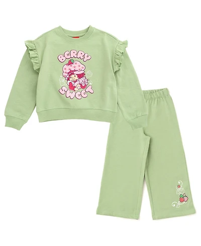 Strawberry Shortcake Toddler Girl's (3T-4T) 2-Piece Fleece Sweatshirt and Pants Set