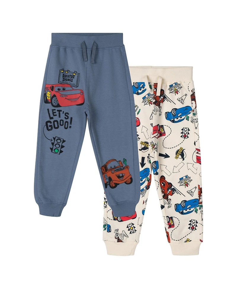 Disney Boys Mickey Mouse Cars Lion King Toy Story 2 Pack Pants to (12 Months - 10-12)