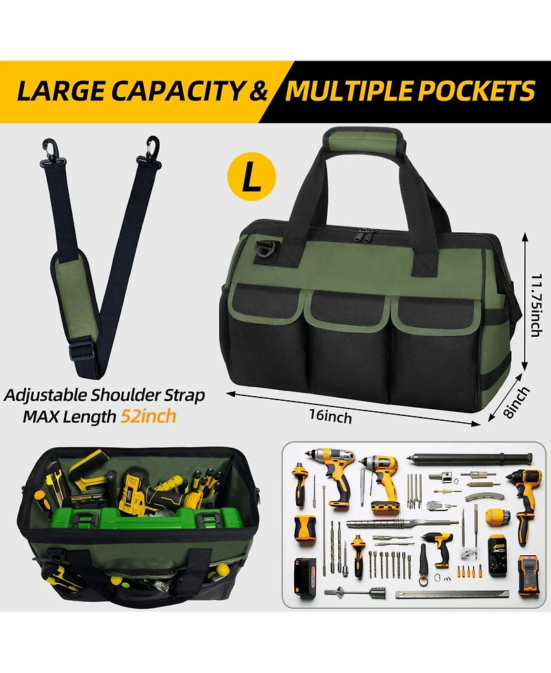 Xdovet Tool Bag Portable Box Organizer Shoulder Tote Heavy Duty Storage Mechanic Engineer Gift