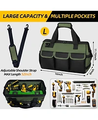 Xdovet Tool Bag Portable Box Organizer Shoulder Tote Heavy Duty Storage Mechanic Engineer Gift