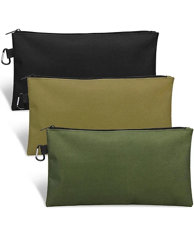 Xdovet Tool Bag Zipper Pouch Carabiner Metal Multipurpose